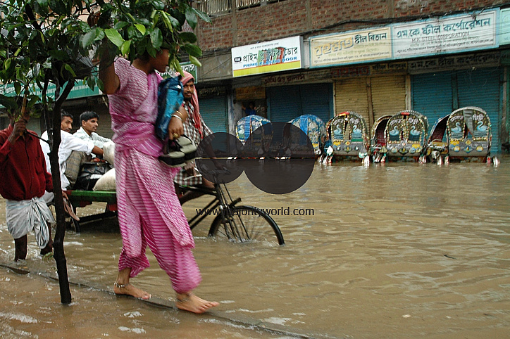 Flood in Dhaka City