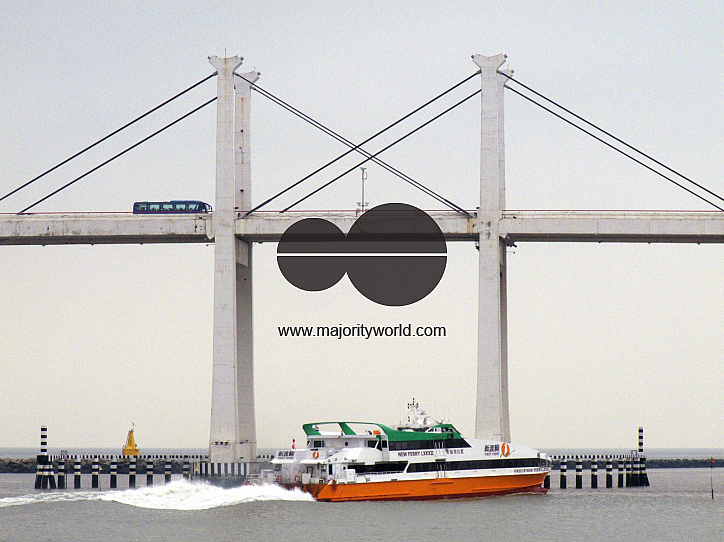 CHINA Views of the bridge connectiong Macau with outlying islands.