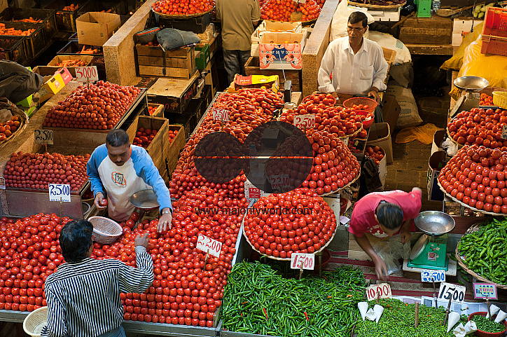 Mauritius. The vegetable market at Port Louis.