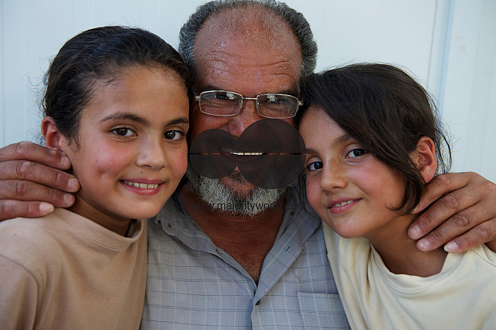  Family at refugee camp