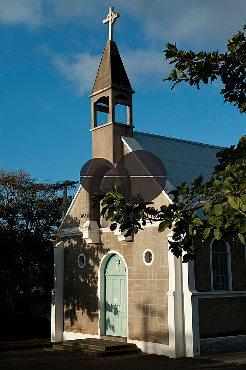 Mauritius. Church at Tamarin.