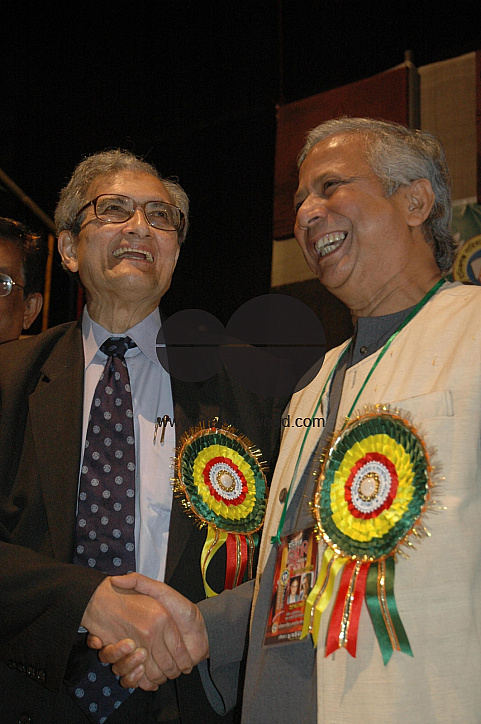 Bengali Nobel Laureates were accorded warm welcome