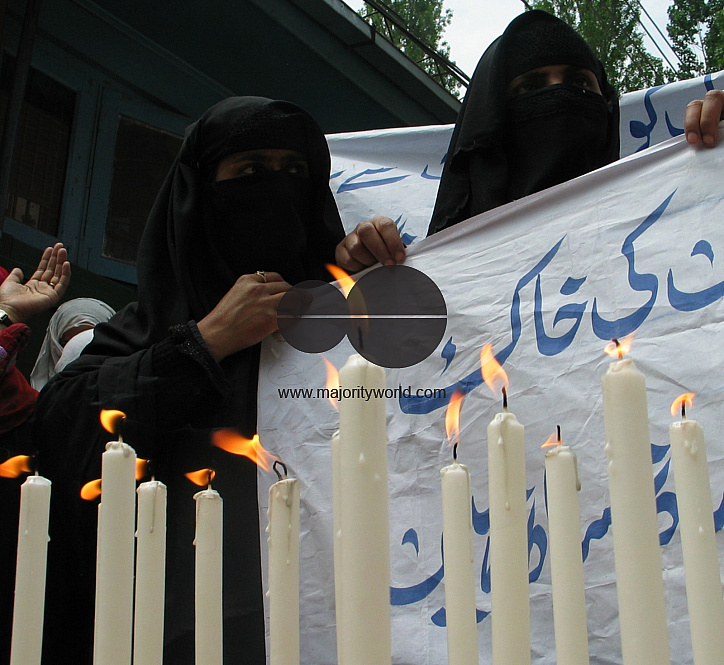 Muslim Khawateen Markaz during a protest