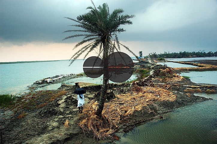 Cyclone Aila devastation at Sundarban-India