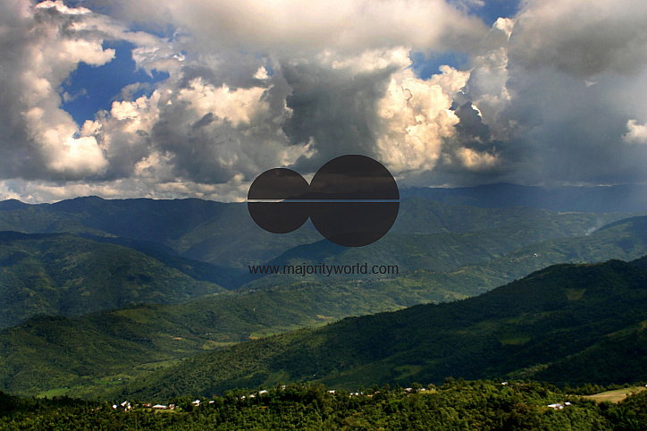 An aerial view of north eastern state Monipur, India  September 18, 2006.   Photograph/Sucheta Das