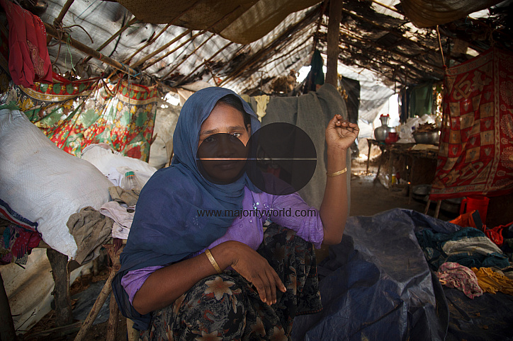 Rohingya Refugee at Tambru No-man's land in Bangladesh-Myanmar border at Tambru, Naikhyangchori, Banderban, Bangladesh