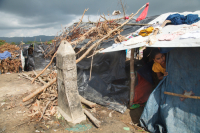 Rohingya Refugee at Tambru No-man's land in Bangladesh-Myanmar border at Tambru, Naikhyangchori, Banderban, Bangladesh