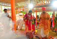 Mp (Member Of Loksabha) Pratima Bhowmik Doinh Yagya For Covid-19