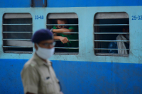 The first ever lockdown passengers train arrived in Agartala