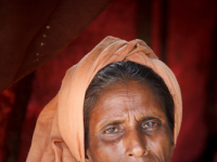 Rohingya Refugee at Tambru No-man's land in Bangladesh-Myanmar border at Tambru, Naikhyangchori, Banderban, Bangladesh