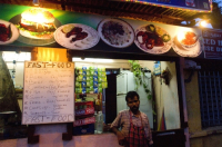 India. Fast Food in Pondicherry.