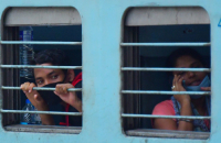 The first ever lockdown passengers train arrived in Agartala