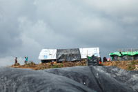 Rohingya Refugee at Tambru No-man's land in Bangladesh-Myanmar border at Tambru, Naikhyangchori, Banderban, Bangladesh