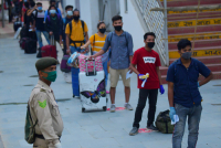 The first ever lockdown passengers train arrived in Agartala