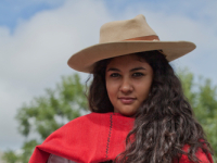 Parade of gauchos in traditional costumes in Salta, Argentina