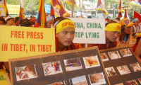 Tibaetan China Protest In INDIA
